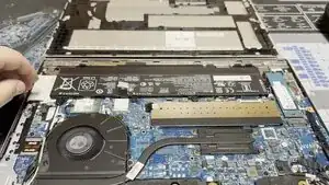 The battery can now be removed